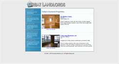 Desktop Screenshot of greatlandlords.com