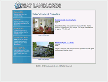 Tablet Screenshot of greatlandlords.com